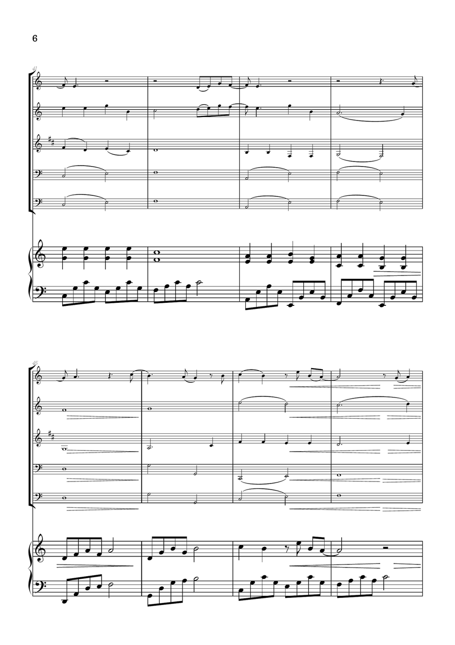 What Was I Made For? Woodwind Quintet scores gallery preview page 6