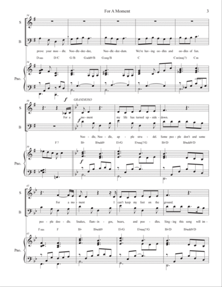 For A Moment 2-Part scores gallery preview page 3