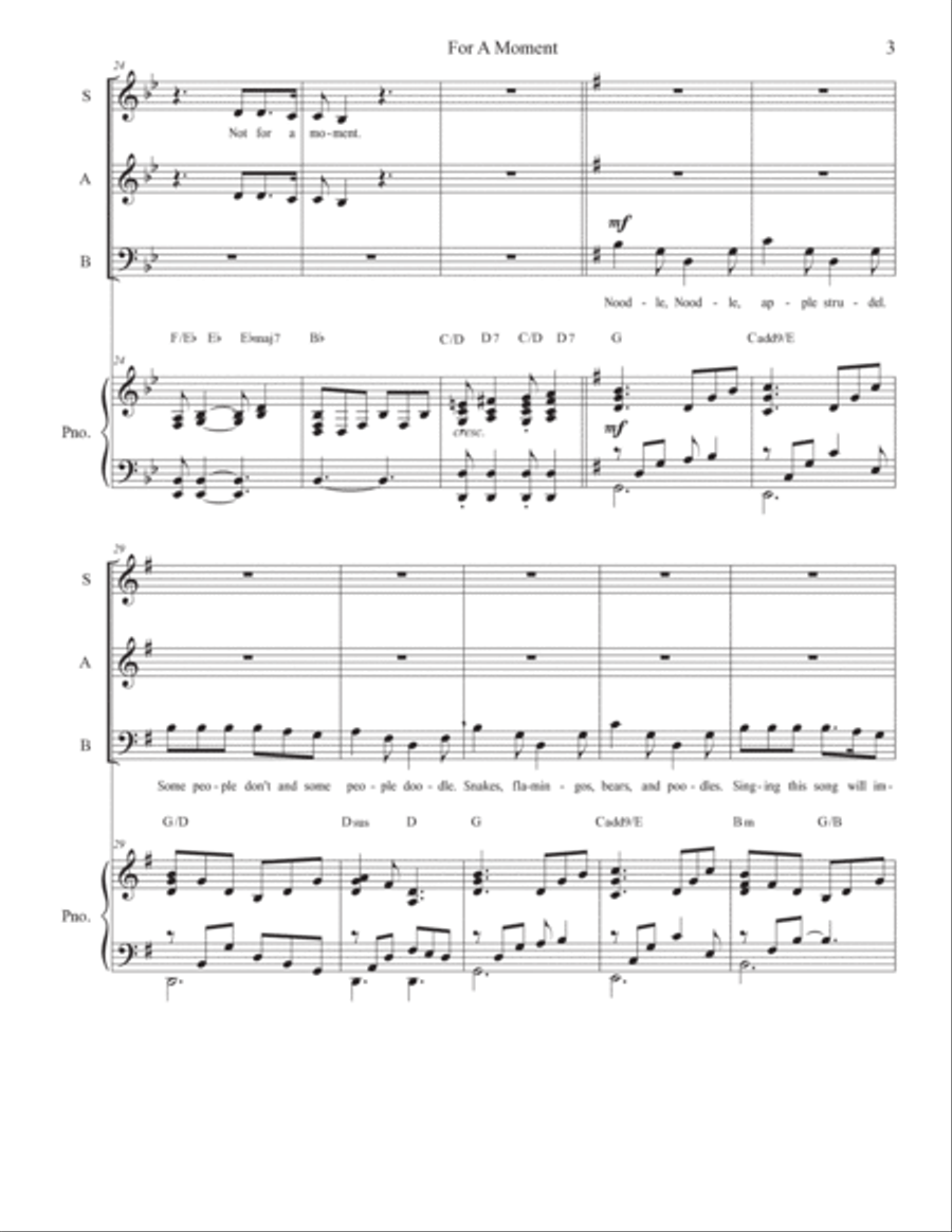 For A Moment 3-Part scores gallery preview page 3