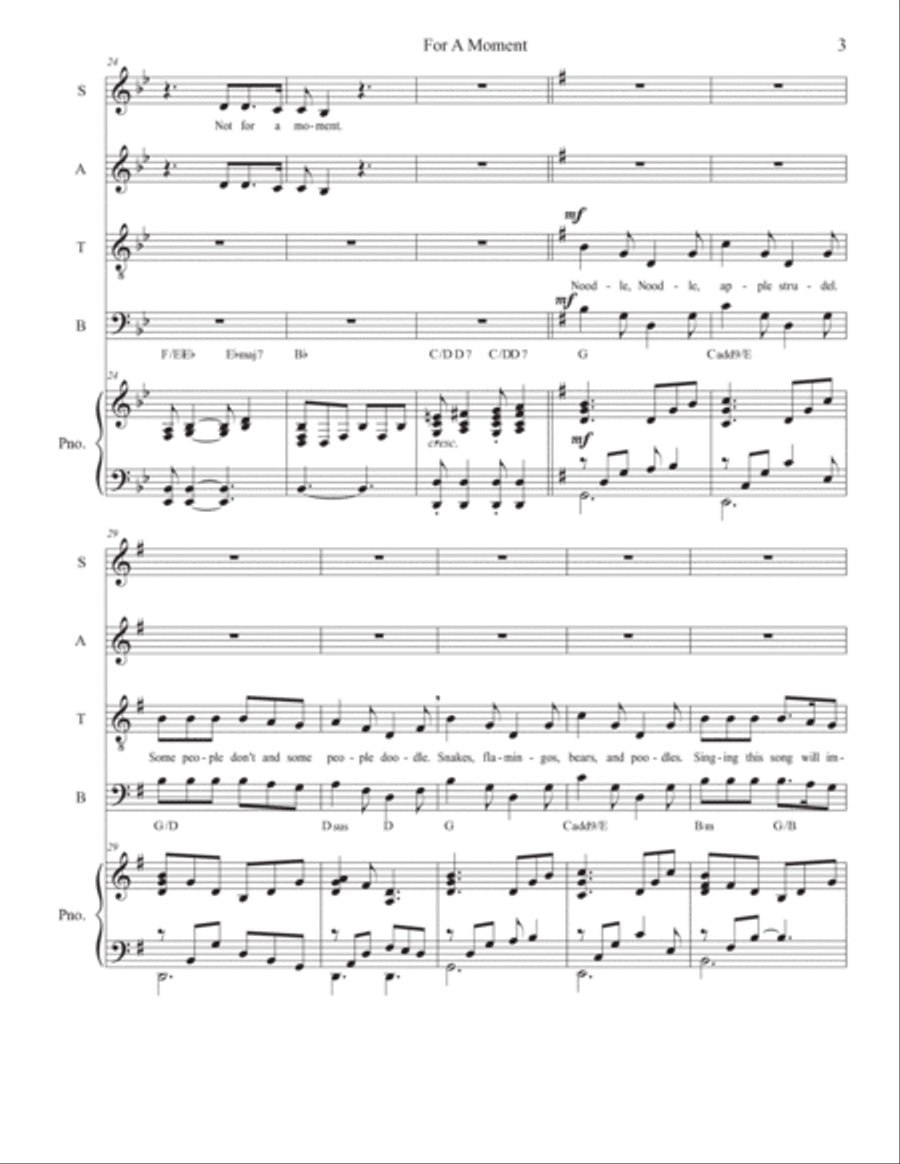 For A Moment 4-Part scores gallery preview page 3
