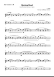 Morning Mood (solo bass clarinet in Bb - level 2)