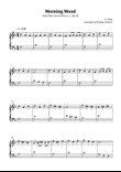 Morning Mood (easy piano - intermediate level 3)