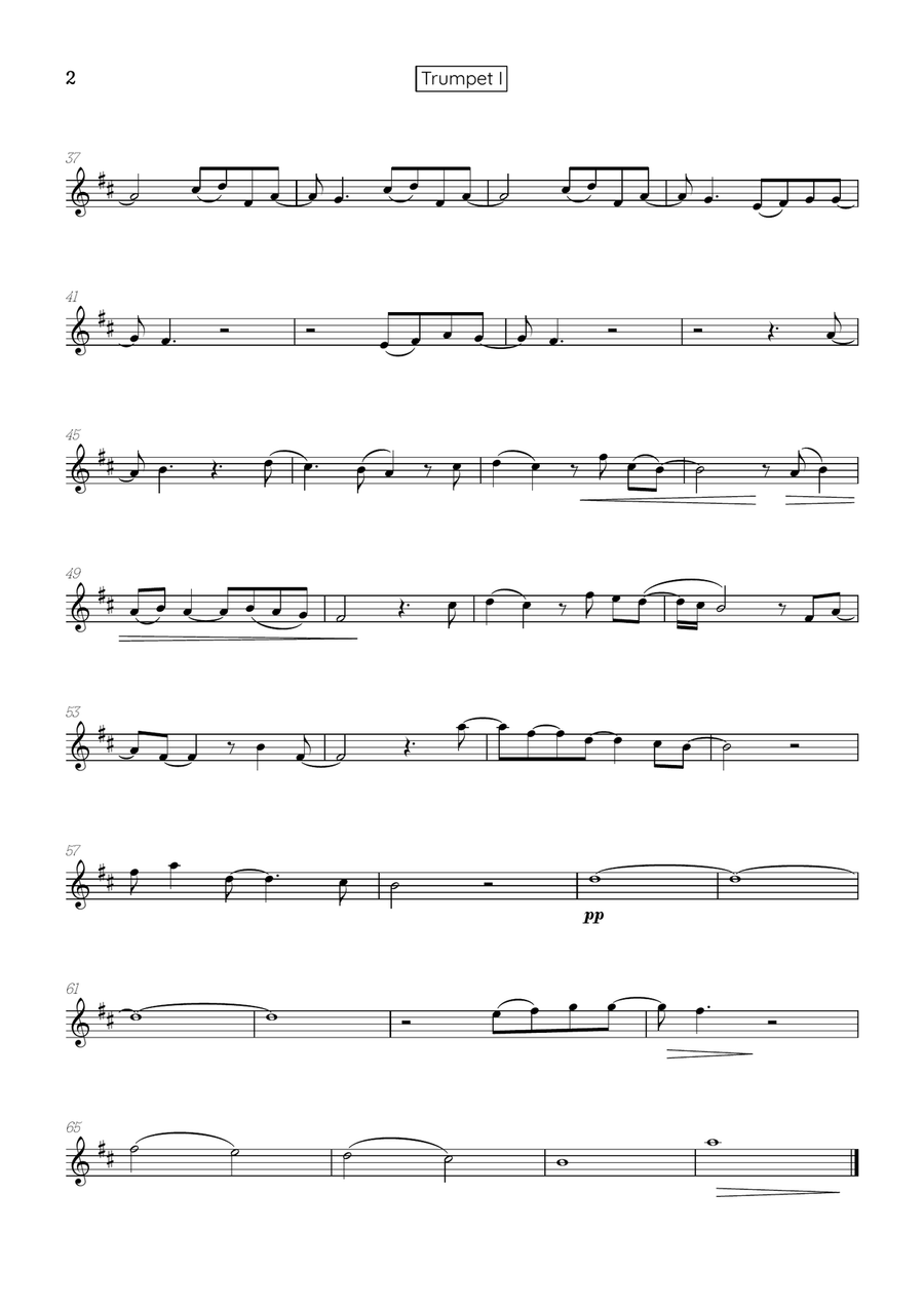 What Was I Made For? Brass Quartet scores gallery preview page 6