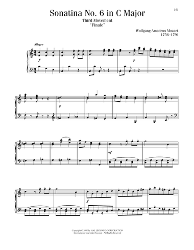 Sonatina No. 6 In C Major, Third Movement (