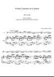 Violin Concerto in G minor BWV 1056R