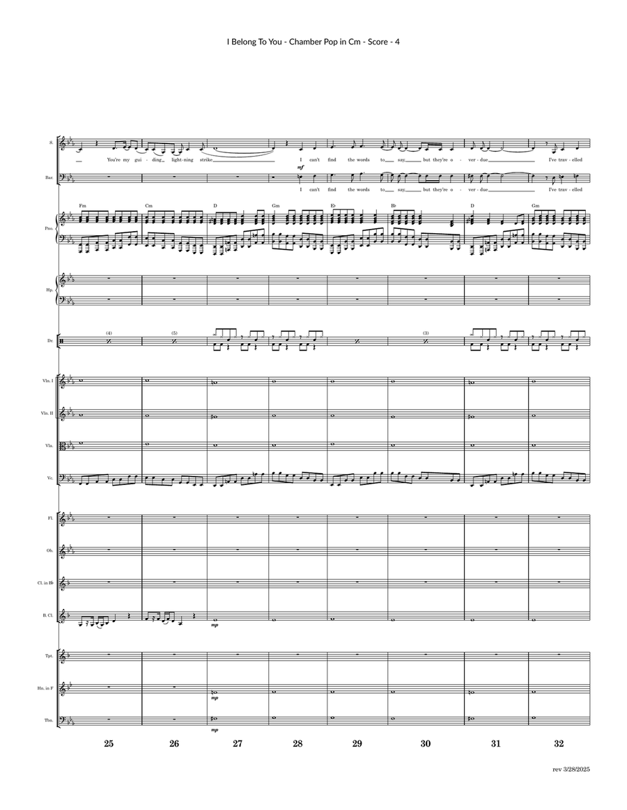 I Belong To You (+ Mon Coeur S'ouvre A Ta Voix) Large Ensemble scores gallery preview page 4