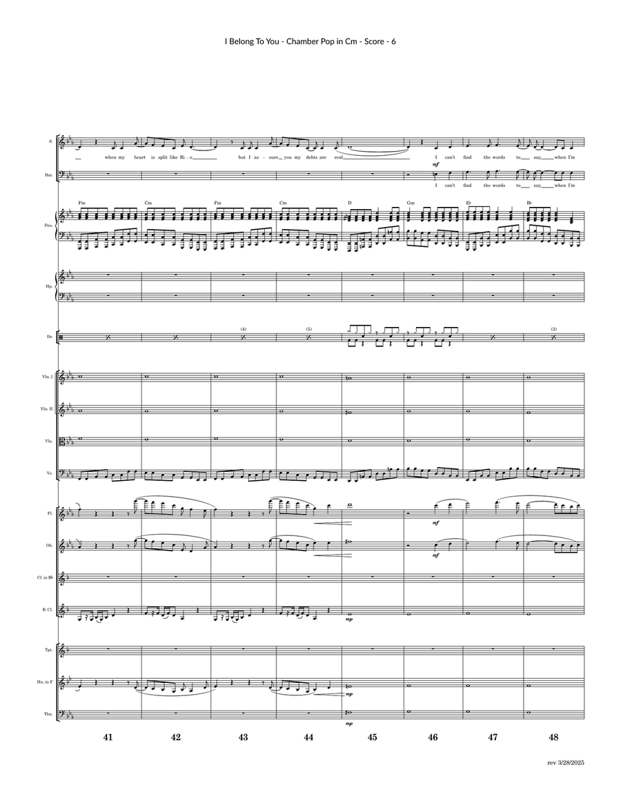 I Belong To You (+ Mon Coeur S'ouvre A Ta Voix) Large Ensemble scores gallery preview page 6