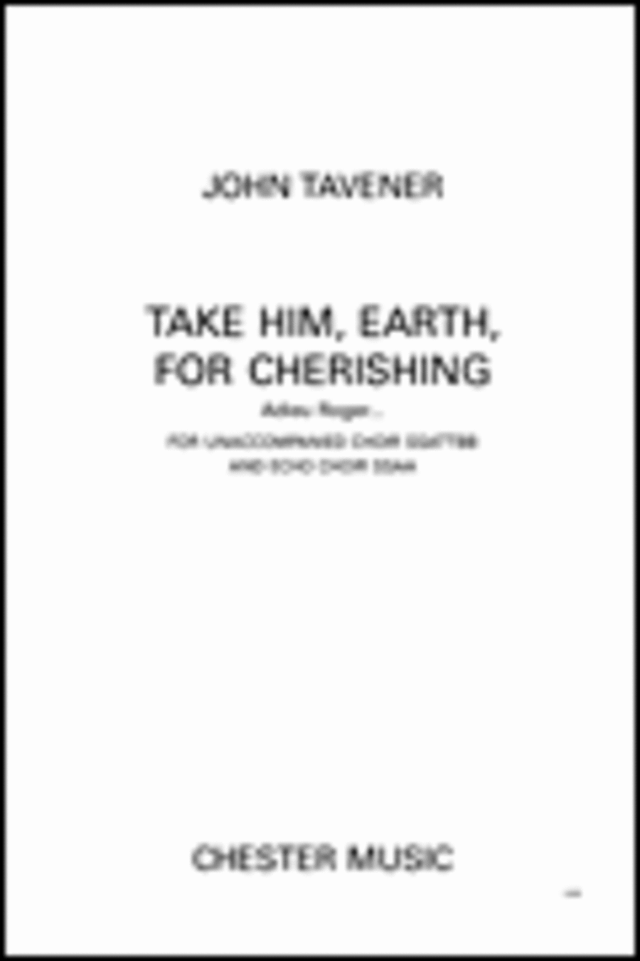 Take Him, Earth, For Cherishing Ssattbb/ssaa (satb) Acapella SSAA scores gallery preview page 1
