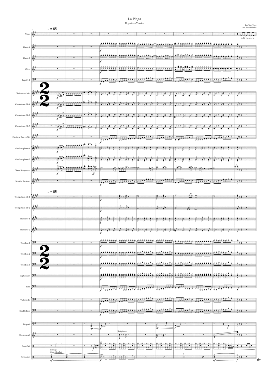 La Plaga Concert Band scores gallery preview page 1