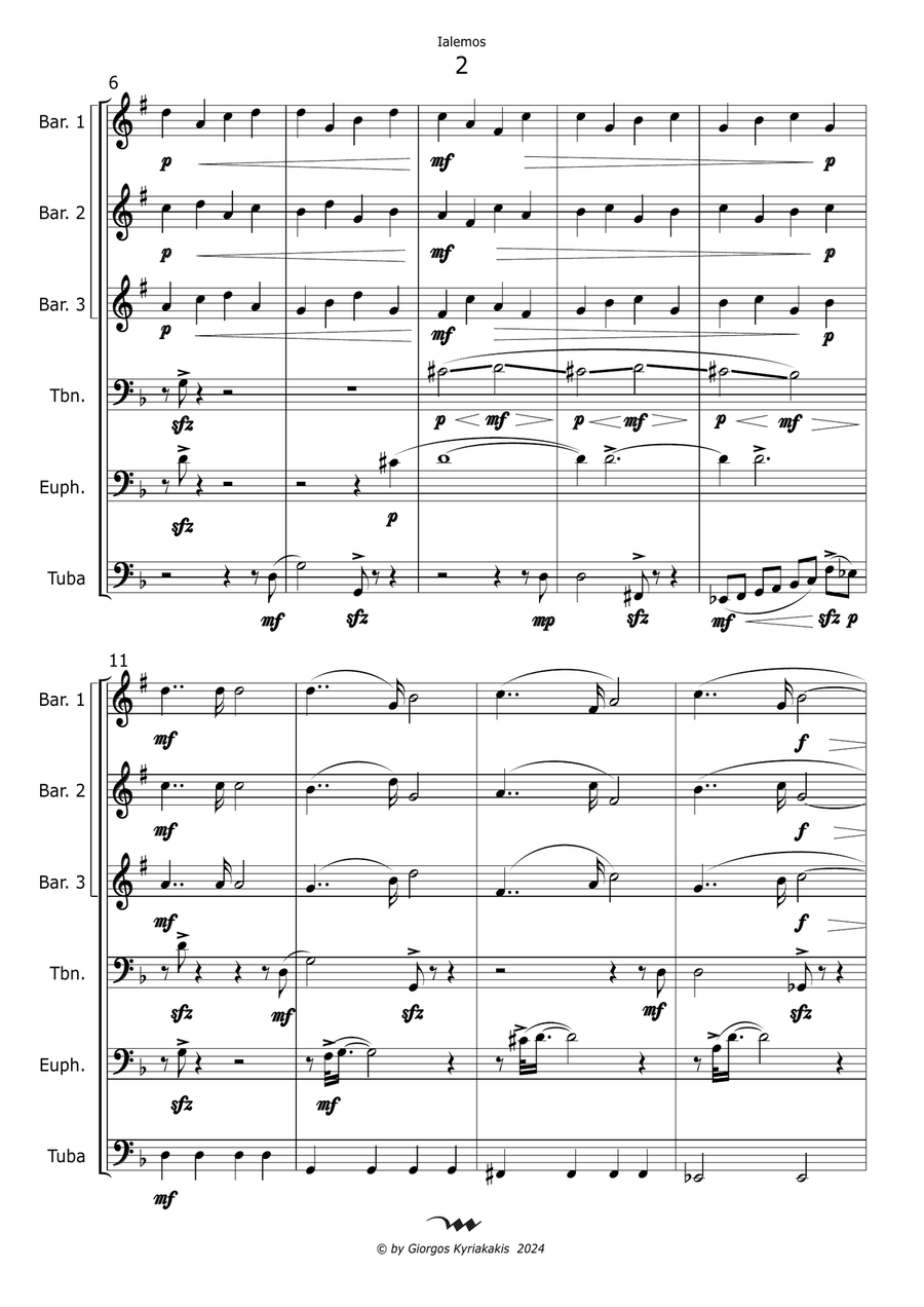 Ialemos Small Ensemble scores gallery preview page 4