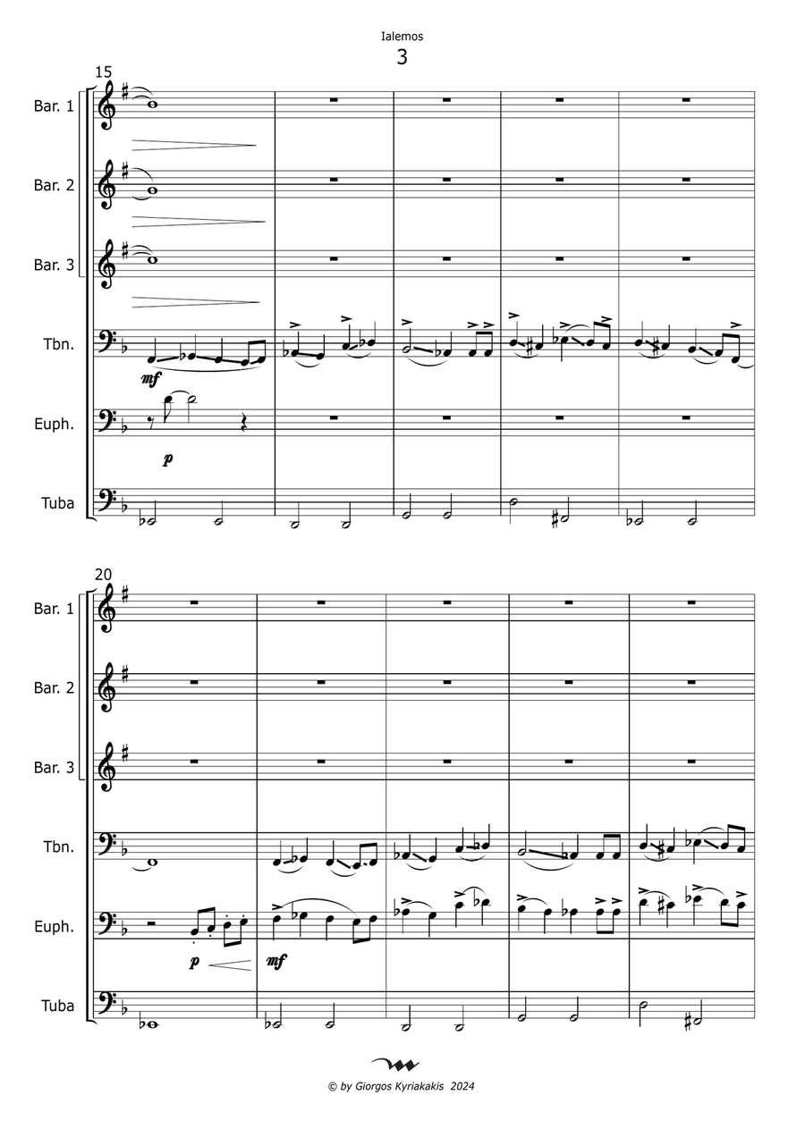Ialemos Small Ensemble scores gallery preview page 5