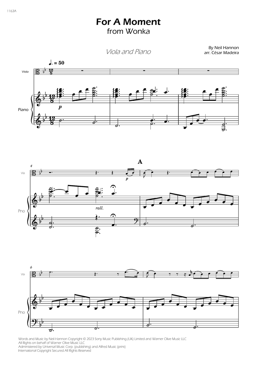 For A Moment For A Moment Viola scores gallery preview page 3