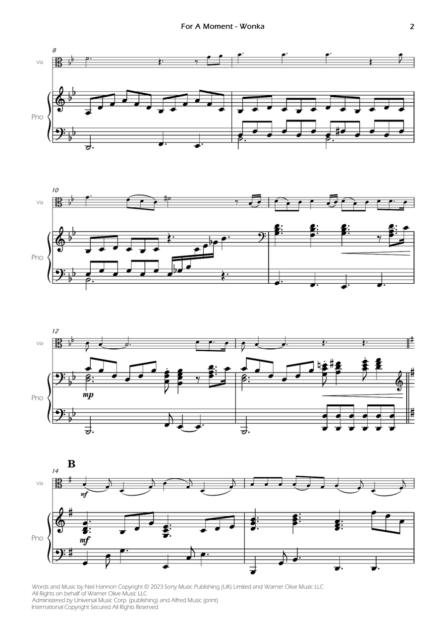 For A Moment For A Moment Viola scores gallery preview page 4