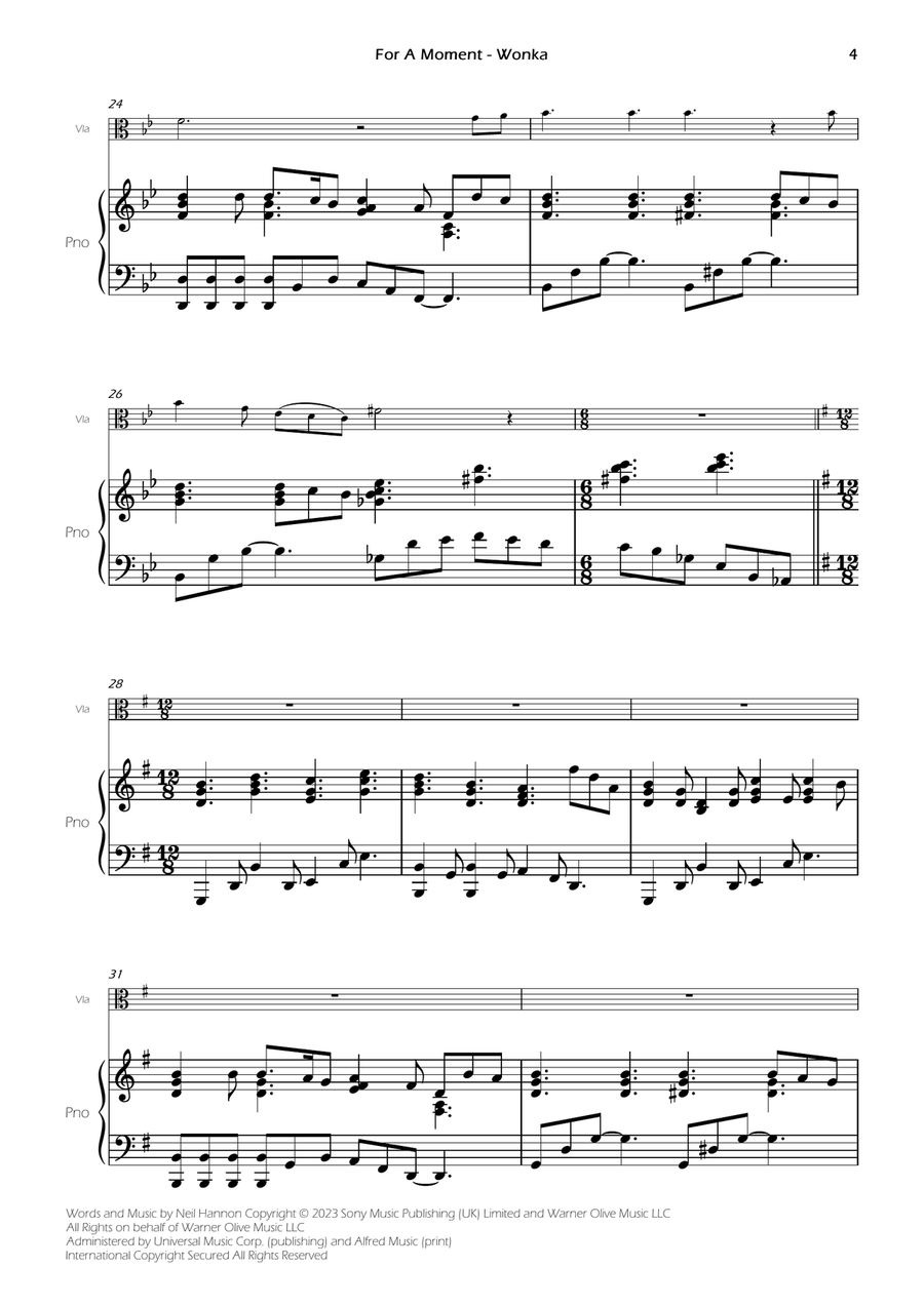 For A Moment For A Moment Viola scores gallery preview page 6