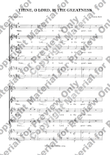 Thine, o lord, is the greatness by James Kent In D Major