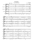Hornpipe (from the Water Music) for Brass Quintet