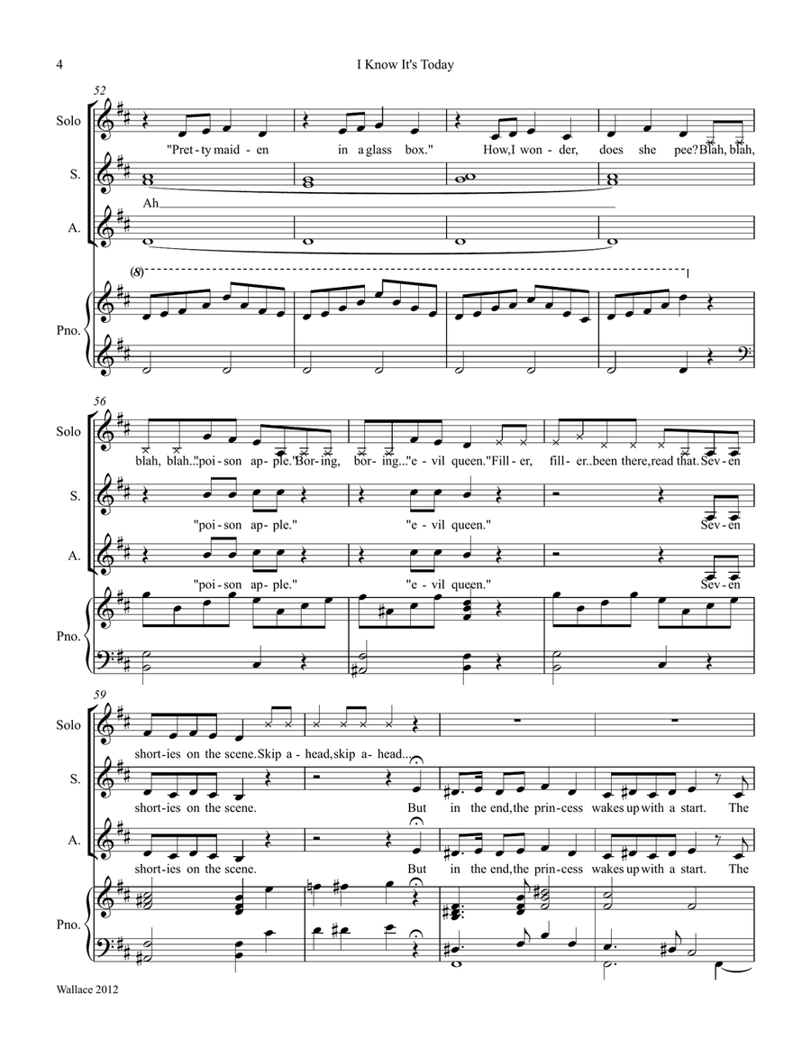 I Know It's Today SSA scores gallery preview page 4