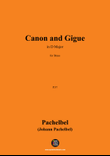 J. Pachelbel-Canon and Gigue,in D Major,P.37,for Brass mini preview