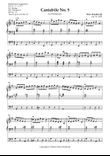 Cantabile n° 5 “La Primavera” (for organ), Opus 23