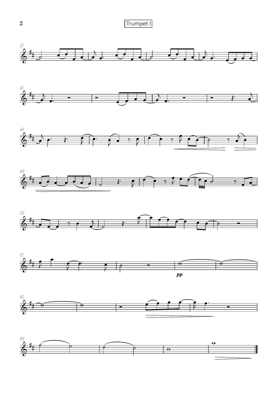 What Was I Made For? Brass Quintet scores gallery preview page 6