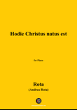 Rota-Hodie Christus natus est,for Piano mini preview