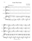 Come Thou Fount of Every Blessing - Score Only