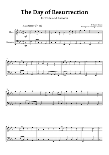 The Day of Resurrection (Flute and Bassoon) - Easter Hymn
