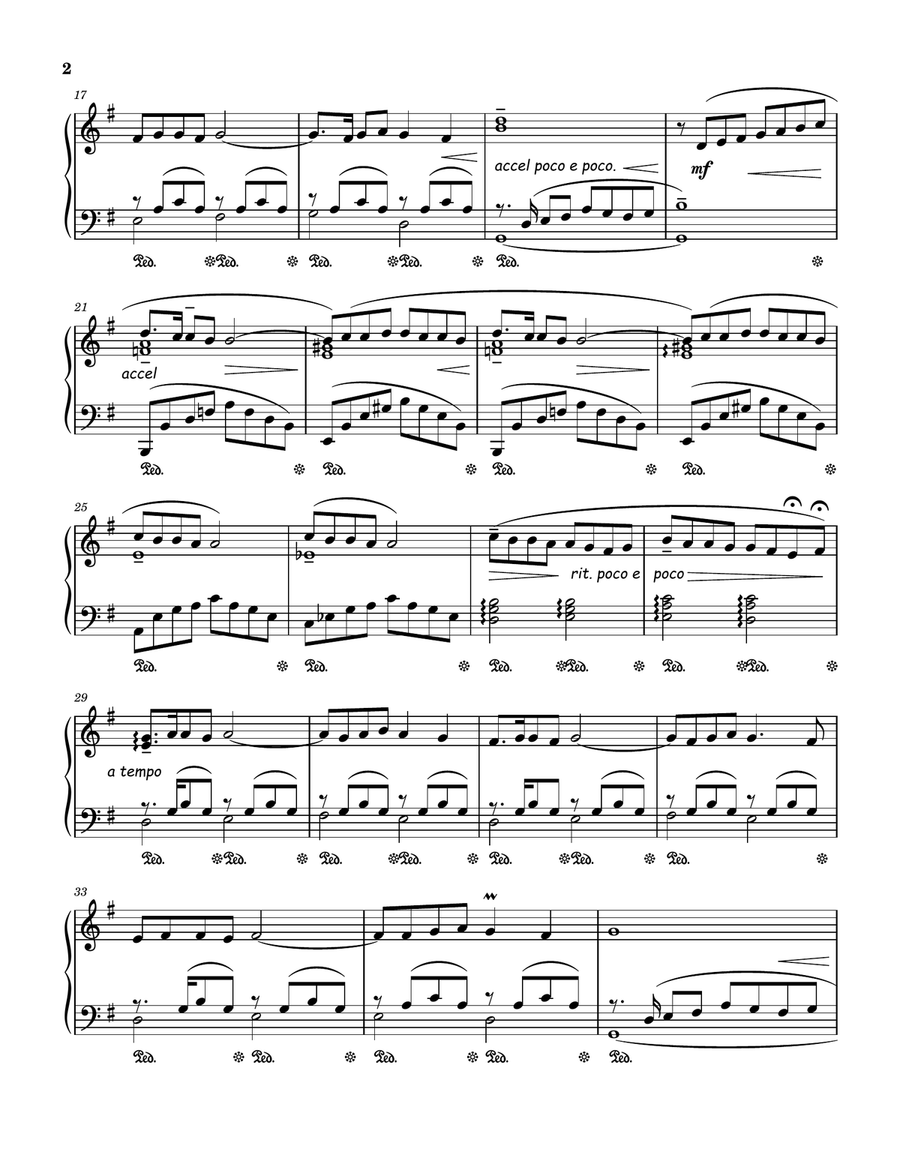 Spanish Eyes Piano Solo scores gallery preview page 2