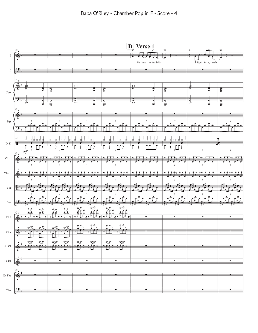 Baba O'riley Large Ensemble scores gallery preview page 4
