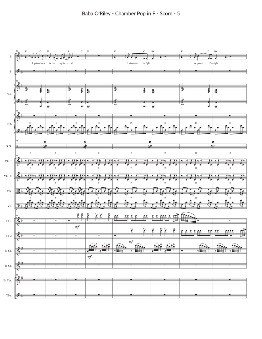 Baba O'riley Large Ensemble scores gallery preview page 5