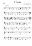 O Canada - Easy for Piano