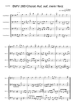 Auf, auf, main Herz BWV 268 Choral