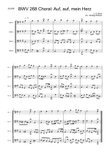 Auf, auf, main Herz BWV 268 Choral