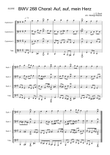 Auf, auf, main Herz BWV 268 Choral