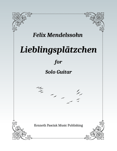 Lieblingsplätzchen (for Solo Guitar)