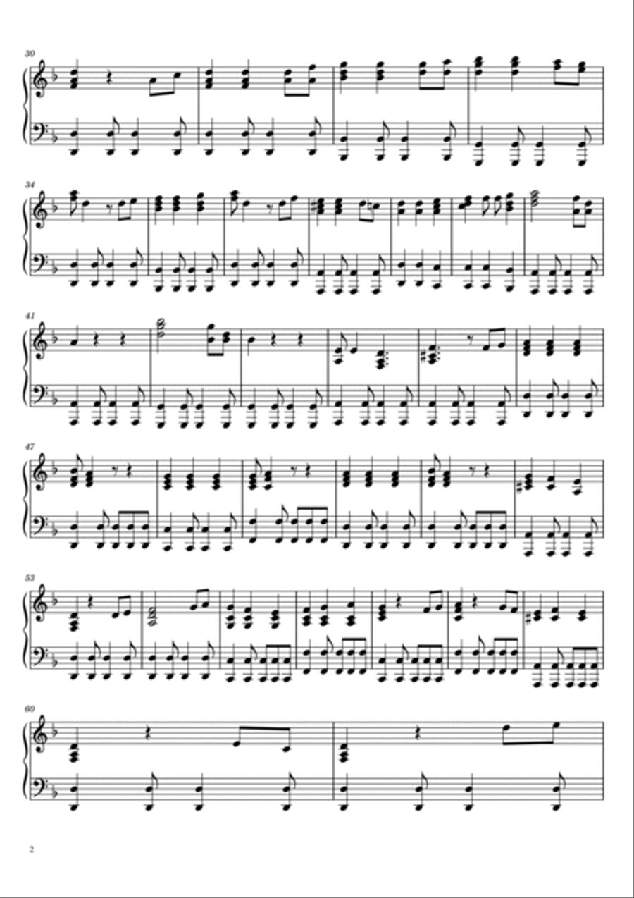Pirates of the Caribbean - Hes a Pirate Piano Solo scores gallery preview page 2