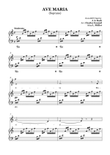 AVE MARIA - Bach/Gounod. For Soloist Soprano in C Major with Piano Accompaniment