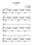 AVE MARIA - Bach/Gounod. For Soloist Soprano in D Major with Piano Accompaniment