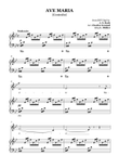 AVE MARIA - Bach/Gounod. For Soloist Contralto in B-flat Major with Piano Accompaniment