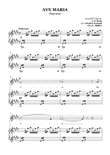AVE MARIA - Bach/Gounod. For Soloist Soprano in E Major with Piano Accompaniment