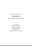 Spaghetteria Rusticana: Intermezzo (for Contrabass, Marimba and Piano)