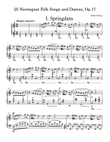 25 Norwegian Folksongs and Dances, Op. 17: I.Springdans