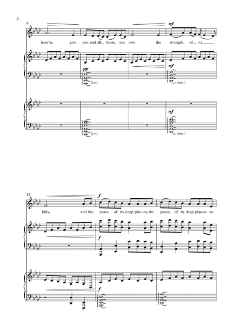 A Welsh Blessing - Full Score Choir scores gallery preview page 2