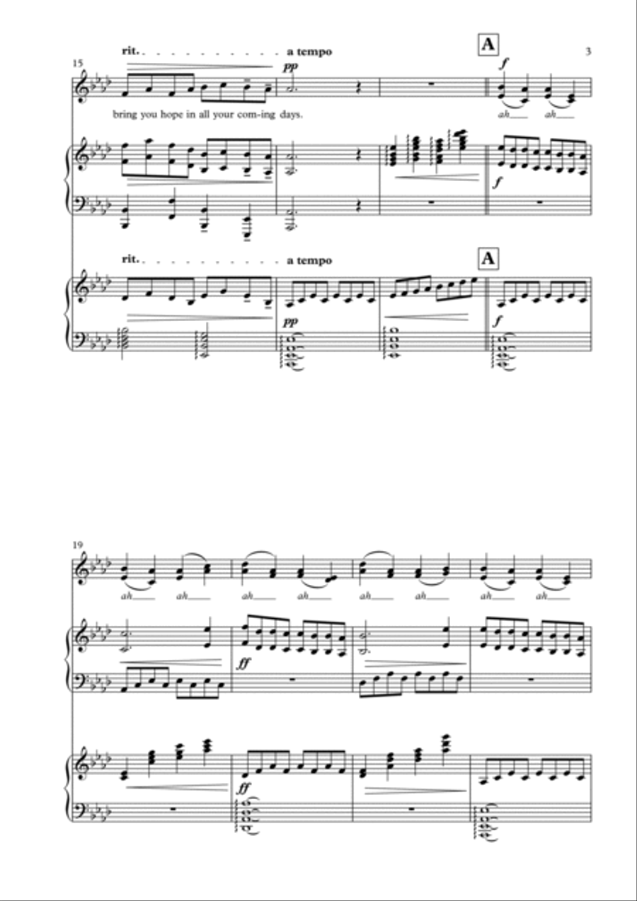 A Welsh Blessing - Full Score Choir scores gallery preview page 3