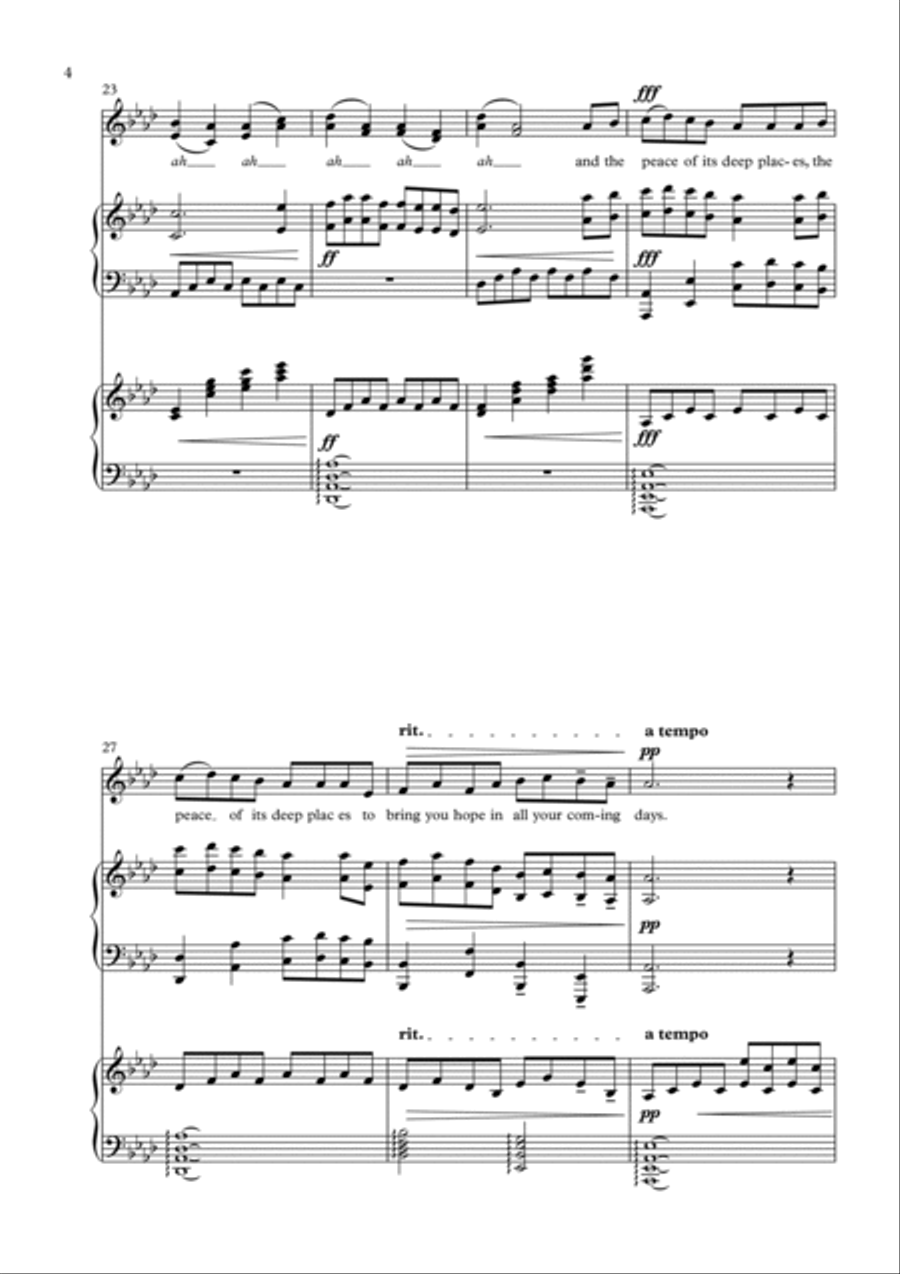 A Welsh Blessing - Full Score Choir scores gallery preview page 4
