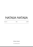 Natalia Natalia (for Cello)