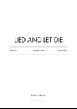 Lied and Let Die (for Flute and Guitar)