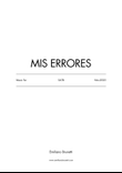 Mis Errores (for SATB)