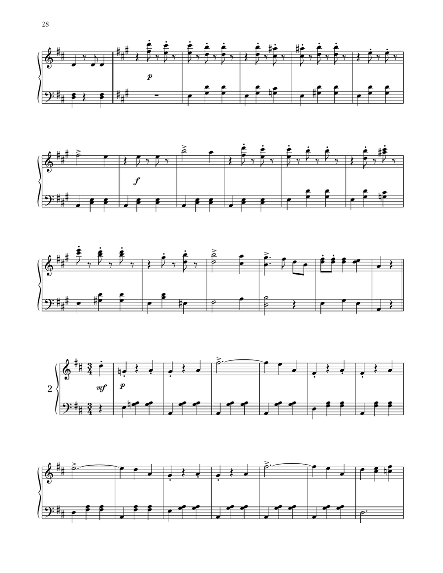 The Beautiful Blue Danube, Op. 314 Piano Solo - Digital Sheet Music page 3