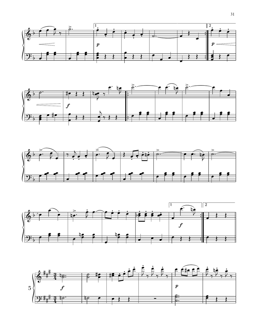 The Beautiful Blue Danube, Op. 314 Piano Solo - Digital Sheet Music page 6